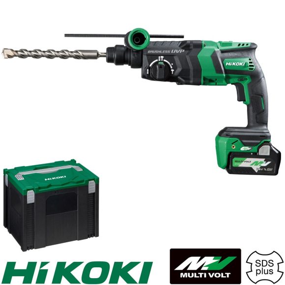 HIKOKI DH36DPE SDS-Plus akkus fúró-vésőkalapács MULTIVOLT 36V - 3,2J (Hitbox koffer)