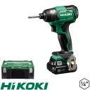 HIKOKI WH12DD-4AH akkus ütvecsavarozó 12V Peak - 1/4" hex (max 135 Nm) (Hitbox koffer)