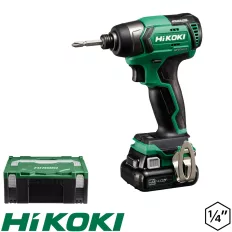   HIKOKI WH12DD-4AH akkus ütvecsavarozó 12V Peak - 1/4" hex (max 135 Nm) (Hitbox koffer)