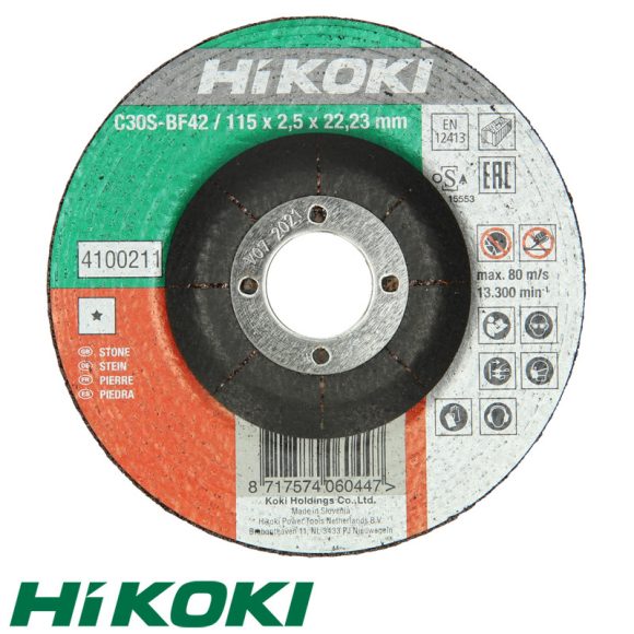 HIKOKI Proline 4100211 vágókorong (kőzet) (süllyesztett), Ø 115x2.5x22.23 mm