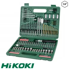   HIKOKI Proline 705315M bitbehajtó és fúrószár készlet, 112 darabos (1/4" bit befogás)