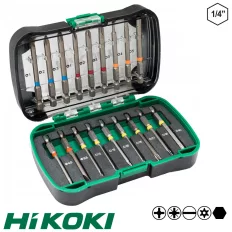   HIKOKI Proline 750361 bitbehajtó készlet (hosszított), 18 darabos (1/4" bit befogás)
