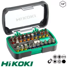   HIKOKI Proline 750363 bitbehajtó készlet, 32 darabos (1/4" bit befogás)