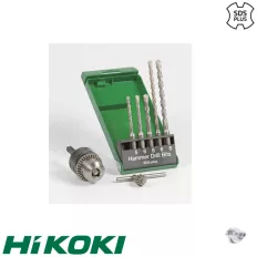   HIKOKI Proline 751025 SDS-PLUS TCT 2-élű fúrószár készlet tokmánnyal, 6 darabos