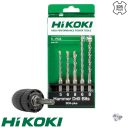 HIKOKI Proline 751030 SDS-PLUS TCT 2-élű fúrószár készlet gyorstokmánnyal, 6 darabos