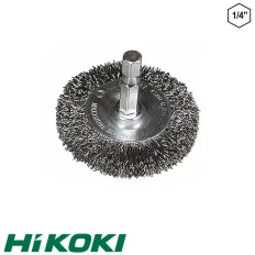   HIKOKI Proline 751321 korongkefe, Ø 100 mm (acél huzal) (1/4"-os hatlapú befogás)