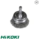 HIKOKI Proline 751323 fazékkefe, Ø 75 mm (acél huzal) (1/4"-os hatlapú befogás)