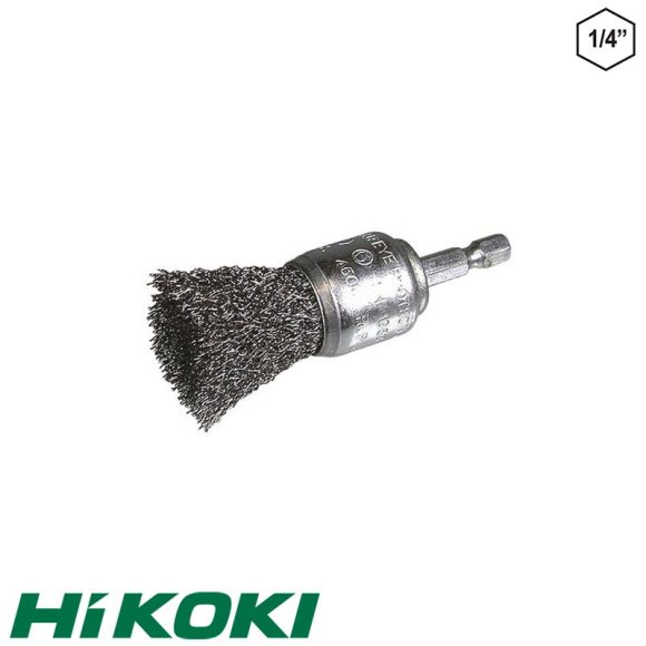 HIKOKI Proline 751324 ecsetkefe, Ø 25 mm (acél huzal) (1/4"-os hatlapú befogás)