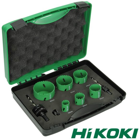 HIKOKI Proline 752172 Bi-metál körkivágó készlet, Ø 22-64 mm, 9 darabos