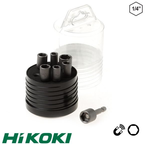 HIKOKI Proline 752239 dugókulcs behajtó készlet, 7 darabos (1/4" bit befogás)