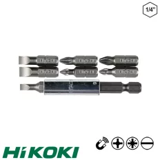   HIKOKI Proline 752397 bitbehajtó készlet (mágneses), 8 darabos (1/4" bit befogás)