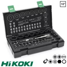   HIKOKI Proline 752500 bitbehajtó és dugókulcs készlet, 45 darabos