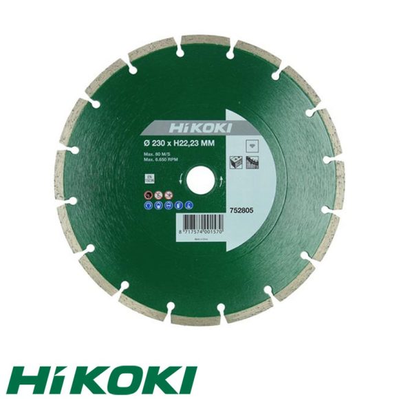 HIKOKI Proline 752804 általános gyémánttárcsa (szegmentált), Ø 180 mm (22,23 mm furat)