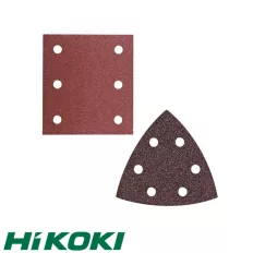   HIKOKI Proline 753450 tépőzáras csiszolópapír (fa-fém) (delta- és rezgőcsiszolóhoz, 94x94 + 114x104 mm), P60/80/120, 45 darabos