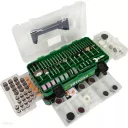 HIKOKI Proline 753949 tartozék készlet egyenes csiszolóhoz, Ø 3.2 mm, 389 darabos