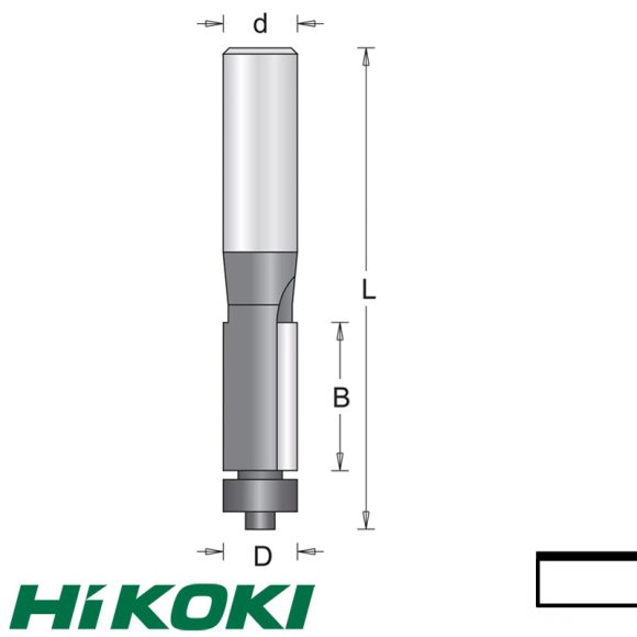 HIKOKI Proline 754036 élszintmarófej (golyóscsapággyal),  Ø 16x15.9/50 mm (6 mm-es befogás)