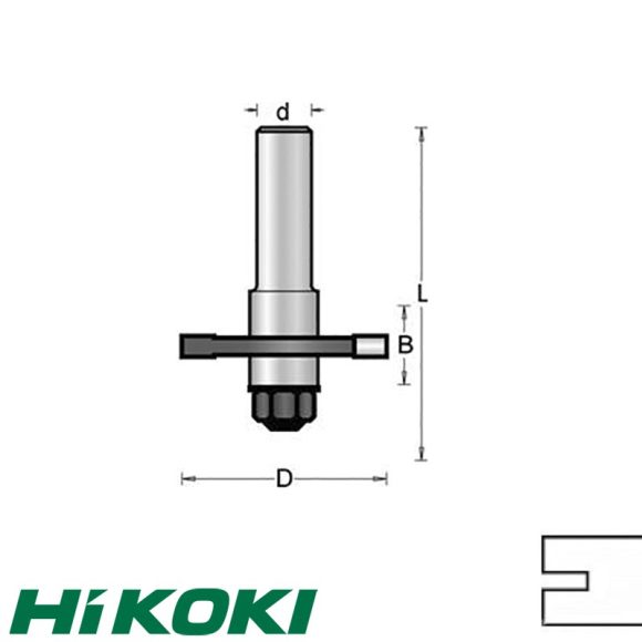 HIKOKI Proline 754118 tárcsamarófej,  Ø 40x3/58 mm (8 mm-es befogás)