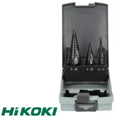   HIKOKI Proline 780104 HSS TiAIN lépcsős fémfúró készlet, 3 darabos (4-12, 4-20, 6-30 mm)