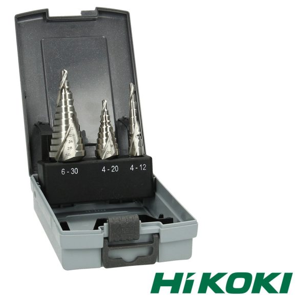 HIKOKI Proline 780109 HSS lépcsős fémfúró készlet, 3 darabos (4-12, 4-20, 6-30 mm)