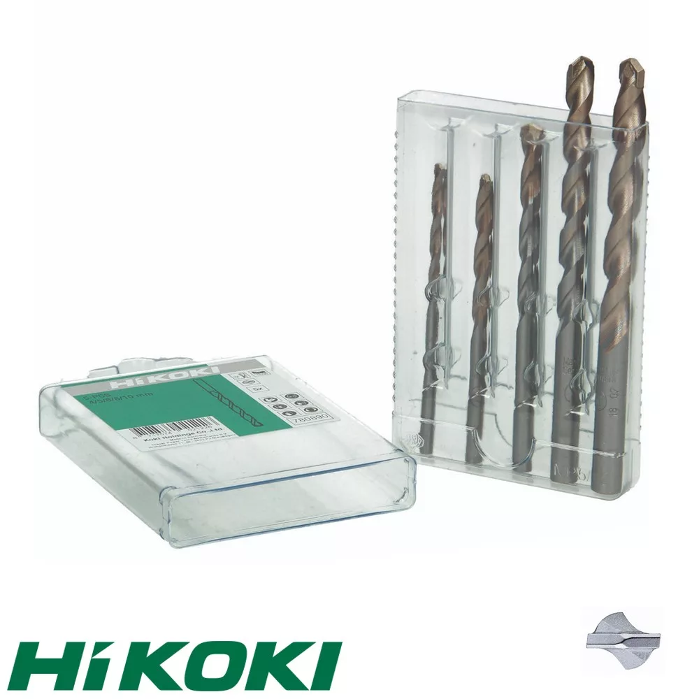 HIKOKI Proline 780890 kőzetfúró készlet (Ø10 mm szár), 5 dar