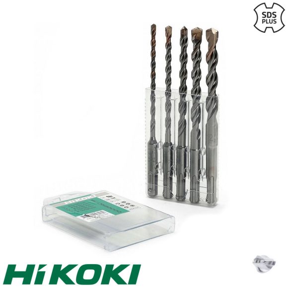 HIKOKI Proline 782531 SDS-PLUS TCT 2-élű fúrószár készlet, 5 darabos