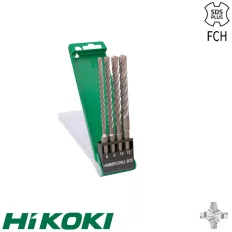  HIKOKI Proline 783390 SDS-PLUS TCT 4-élű fúrószár készlet (karbidhegy), 4 darabos
