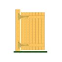 3451036 csuklós kapupánt, díszes (35+75)x130 mm (2,0 mm vtg, sárg. horganyzott)