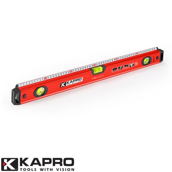 KAPRO 770 Exodus vízmérték vonalzó, 3 libella - 120 cm