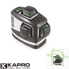   KAPRO 883G Prolaser 3D profi zöld vonallézer szett 30/70 m (önbeálló)