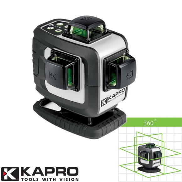 KAPRO 884G Prolaser 4D XTRA profi 4D zöld vonallézer szett 30/70 m (önbeálló)