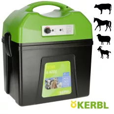   Kerbl 392524 TITAN A 4000 villanypásztor készülék, 12 V / 9 V, 4 J (9300 V)