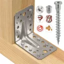 Klimas WKLC-50030-B erősített csavar sarokvashoz - 5x30 (TX, horganyzott)