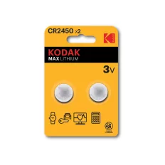 KODAK MAX Lithium gombelem, 2 darab - CR2450 (3 V)