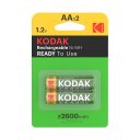 KODAK Rechargeable Ni-Mh akkumulátor AA 1,2V - 2600mAh - 2 darab