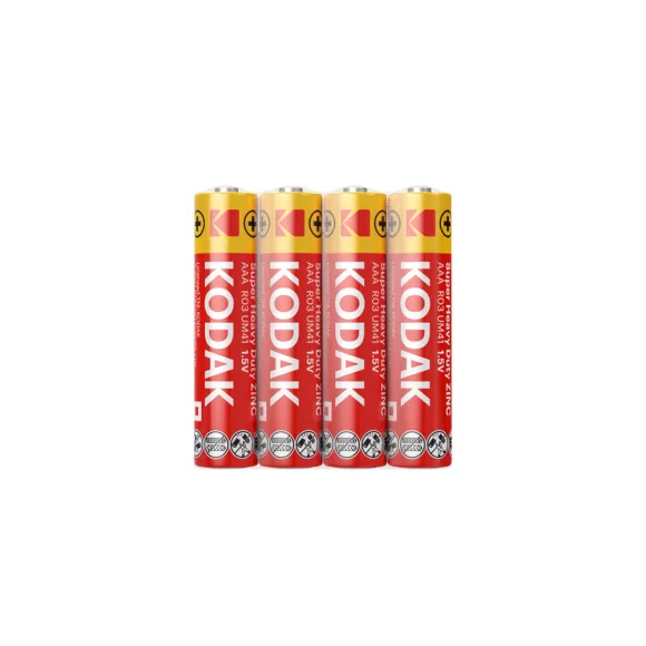 KODAK Super Heavy Duty Zinc féltartós mikro ceruzaelem AAA (1,5V) - 4 darab