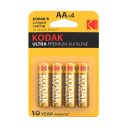 KODAK Ultra Premium alkáli ceruzaelem AA (1,5V) - 4 darab