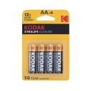 KODAK Xtralife alkáli ceruzaelem AA (1,5V) - 4 darab