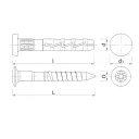 Koelner FX-C beütődübel cilinder peremmel - 5x25 mm