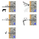 Koelner FX-K beütődübel nagy lapos peremmel - 6x40 mm