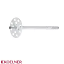 Koelner KI-090M szigetelésrögzítő dűbel, acél szeggel - 10x90 mm