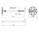 Koelner KI-090M szigetelésrögzítő dűbel, acél szeggel - 10x90 mm