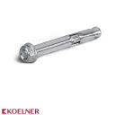 KOELNER KT-08065 feszítőhüvelyes alapcsavar anyával - 8x65/15 mm