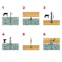 Koelner LSB lépcsőrögzítő dübel betonba