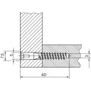 Konfirmátor csavar 5x40 mm (horganyzott)