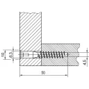Konfirmátor csavar 6,3x50 mm (horganyzott)