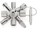 Knipex 00 11 01 TwinKey kapcsolószekrény kulcs (használatos szekrényekhez és elzáró rendszerekhez)