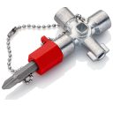 Knipex 00 11 02 kapcsolószekrény kulcs (használatos szekrényekhez és elzáró rendszerekhez)
