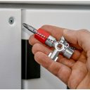 Knipex 00 11 02 kapcsolószekrény kulcs (használatos szekrényekhez és elzáró rendszerekhez)