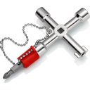 Knipex 00 11 03 kapcsolószekrény kulcs (használatos szekrényekhez és elzáró rendszerekhez)