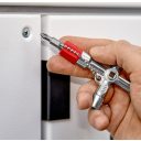 Knipex 00 11 03 kapcsolószekrény kulcs (használatos szekrényekhez és elzáró rendszerekhez)